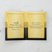 50 Jahre Jubiläum Joded Hearts Dankeschön-Karte Dankeskarte (Innenseite)