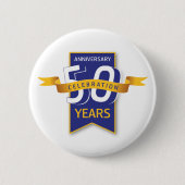 50 Jahre Jubiläumsdesign Button (Vorderseite)