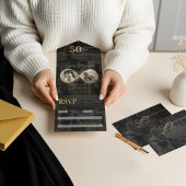 50 Jahre Liebe Unendlichkeit Foto Collage Jahresta All In One Einladung