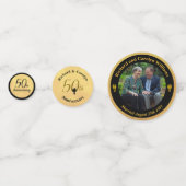 50 Jahre Lovebirds Foto Vorlage Confetti Konfetti (Rückseiten)