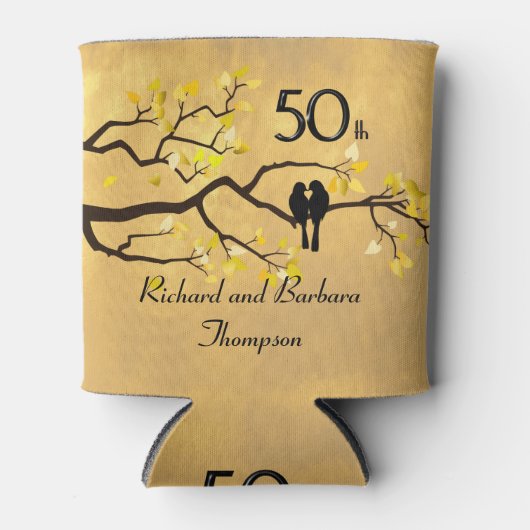50 Jahre Lovebirds Personalisiert Dosenkühler (Vorderseite)