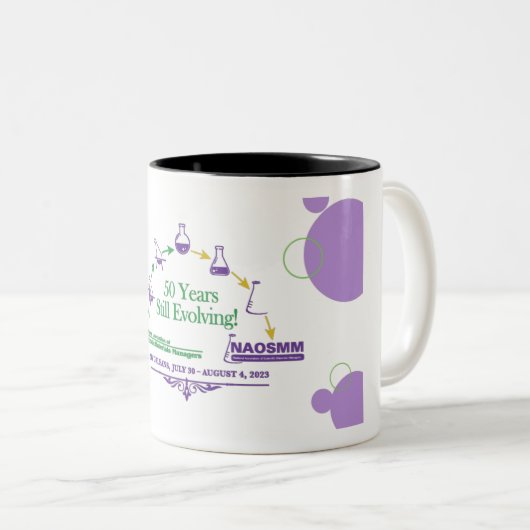 50 Jahre NAOSMM Zweifarbige Tasse (VorderseiteRechts)