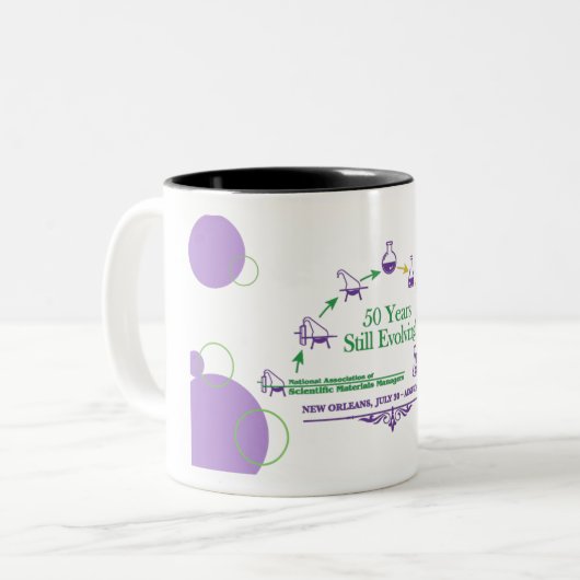 50 Jahre NAOSMM Zweifarbige Tasse (Vorderseite Links)