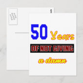 50 Jahre ohne Postkarte (Vorne/Hinten)