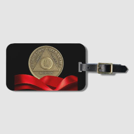 50 Jahre OM Jubiläumsmünzen Rote Schleife Gepäckanhänger