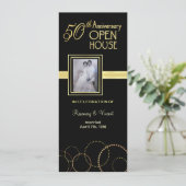 50 Jahre Open House - Foto optional Einladung (Stehend Vorderseite)