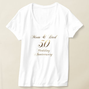 50 Jahre Parents Golden Wedding T - Shirt