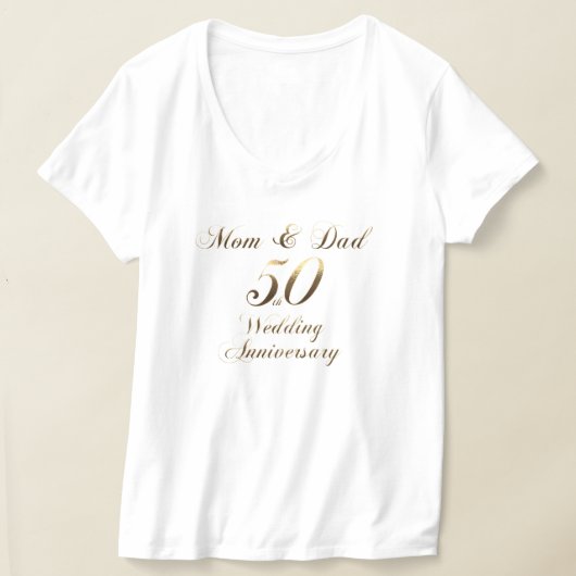 50 Jahre Parents Golden Wedding T - Shirt (Ablage )