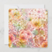 50 Jahre Party Cosmos Blumengarten Einladung (Rückseite)