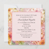 50 Jahre Party Cosmos Blumengarten Einladung (Vorderseite)