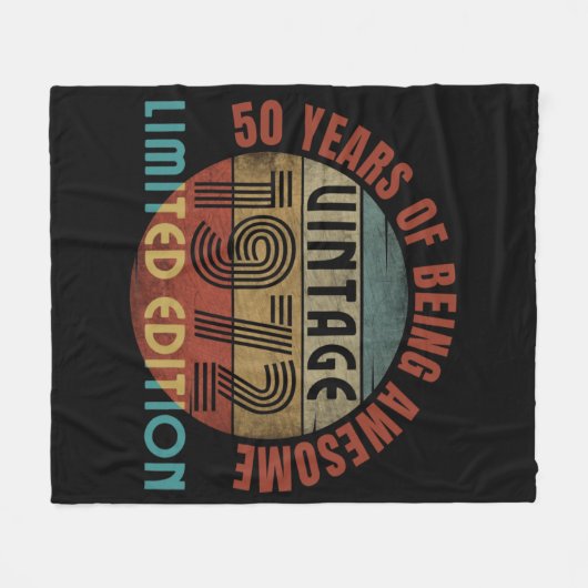 50 Jahre phantastisch Fleecedecke (Vorderseite (Horizontal))