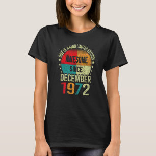 50 Jahre Phantastisch Seit Dezember 1972 Vintag 50 T-Shirt