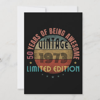 50 Jahre phantastisch Vintag 1973 Zoll Einladung