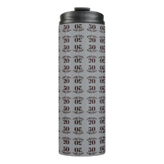 50 Jahre & Prost Elegant auf Thermal Tumbler  Thermosbecher