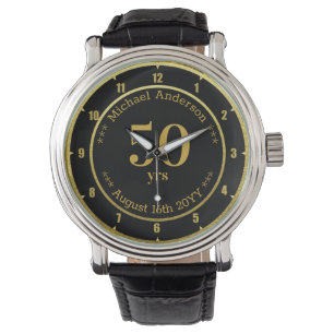 50 Jahre Ruhestand oder Jubiläum Personalisiert Armbanduhr