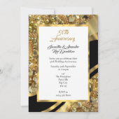 50 Jahre Schwarz und Gold Einladung (Vorderseite)