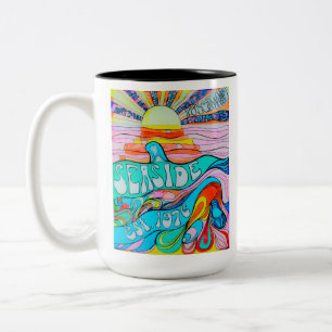 50 Jahre Seaside Zweifarbige Tasse