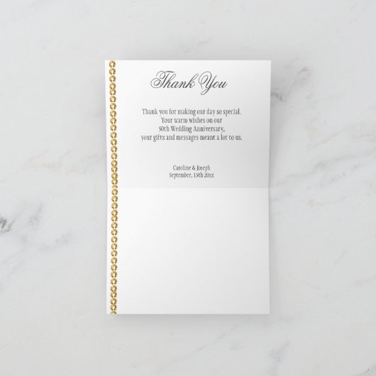 50 Jahre Silver & Gold, Pink Danke (Innenseite)