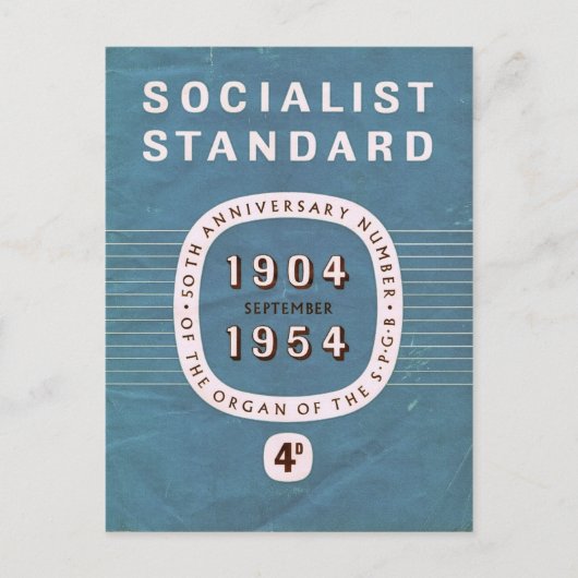 50 Jahre sozialistischer Standard Postkarte (Vorderseite)