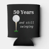 50 Jahre und immer noch schwindender Golfball Dosenkühler (Rückseite)