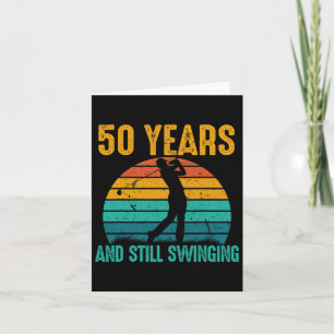 50 Jahre und immer noch schwingende Funny Golf 50. Karte