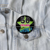 50 Jahre und Lieben es! | 50. Geburtstag Button (Beispiel)