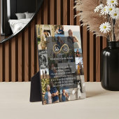 50 Jahre Unendlichkeit Foto Collage Jubiläumsgesch Fotoplatte