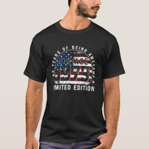 50 Jahre Vintag 1973 Amerikanische Flagge 50. Gebu T-Shirt