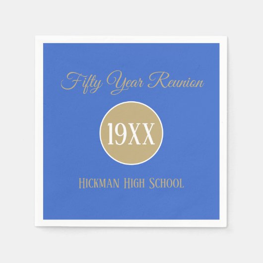 50 Jahre Wiedersehen-Servietten Serviette (Vorderseite)