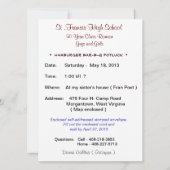 50-Jahres-Klasse-Re-Gewerkschaft Einladung (Rückseite)