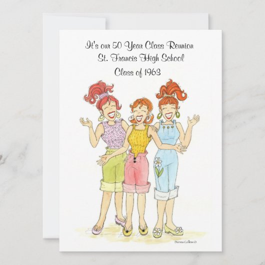 50-Jahres-Klasse-Re-Gewerkschaft Einladung (Vorderseite)