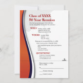 50-Jahres-Wiedersehen Einladung (Rückseite)