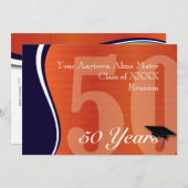 50-Jahres-Wiedersehen Einladung (Vorne/Hinten)