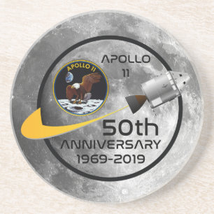 50. Jahrestag Apollo 11 Getränkeuntersetzer