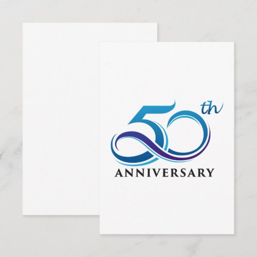 50. Jahrestag Dankeskarte (Vorne/Hinten)
