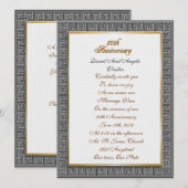 50. Jahrestag der Erneuerung der griechischen Schl Einladung (Vorne/Hinten)