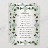 50. Jahrestag der Erneuerung Irischer Einheit Knot Einladung (Vorne/Hinten)