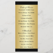 50. Jahrestag der Hochzeit - Erneuerungsprogramm Programm (Rückseite)