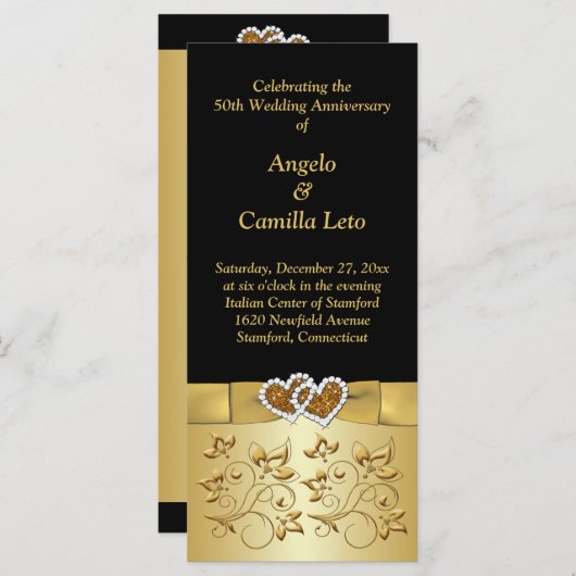 50. Jahrestag der Hochzeit - Erneuerungsprogramm Programm (Vorne/Hinten)