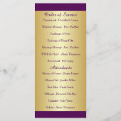 50. Jahrestag der Hochzeit - Erneuerungsprogramm Programm (Rückseite)