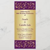 50. Jahrestag der Hochzeit - Erneuerungsprogramm Programm (Vorderseite)