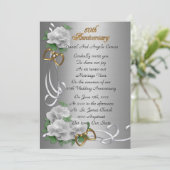 50. Jahrestag der Hochzeit Gelöbnis Verlängerung d Einladung (Stehend Vorderseite)