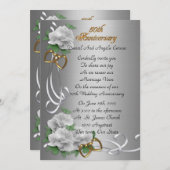 50. Jahrestag der Hochzeit Gelöbnis Verlängerung d Einladung (Vorne/Hinten)