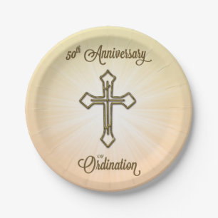 50. Jahrestag der Klassifikation, Goldkreuz auf Pappteller