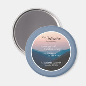 50. Jahrestag der Ordination Herzlichen Glückwunsc Magnet (Vorderseite/Rückseite)