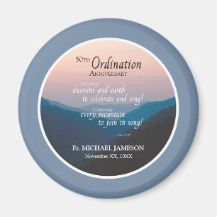 50. Jahrestag der Ordination Herzlichen Glückwunsc Magnet