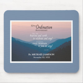 50. Jahrestag der Ordination Herzlichen Glückwunsc Mousepad