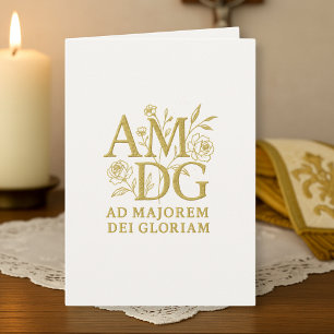 50. Jahrestag der Priesterberaumung - AMDG Karte