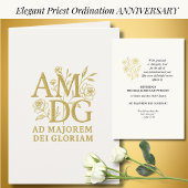 50. Jahrestag der Priesterberaumung - AMDG Karte