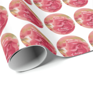 50. Jahrestag der religiösen Verhaftung Pink Ro Geschenkpapier